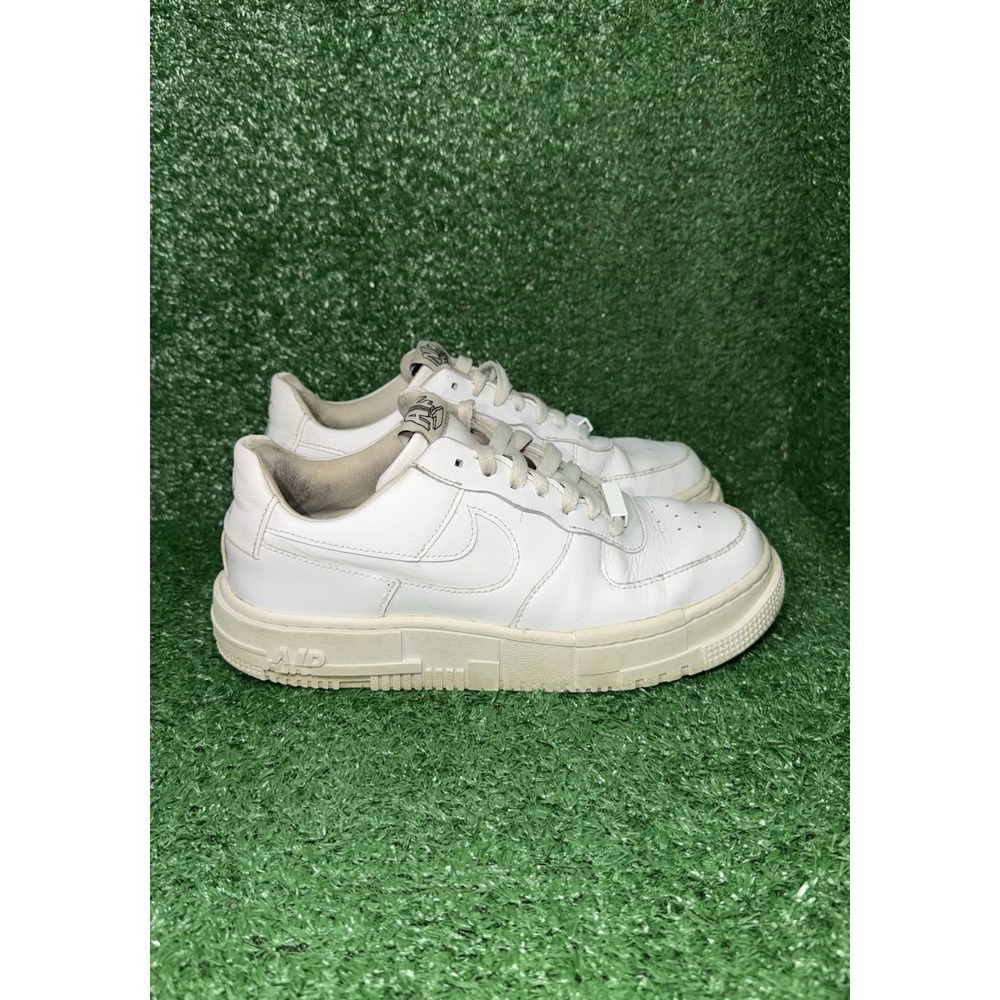 Nike Air Force 1 Low Pixel White Womens Size 7.5 Casual Walking‎ Shoes Sneakers